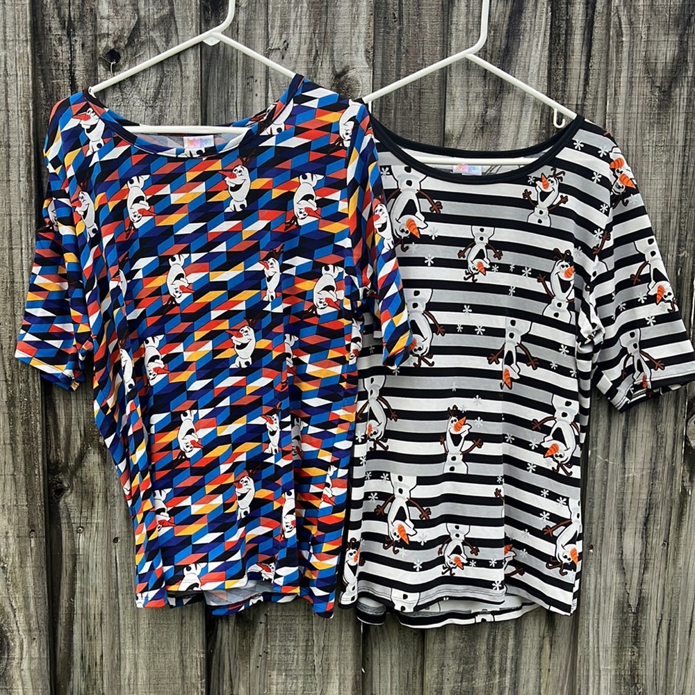 LulaRoe Disney Olaf Tops (2)